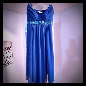 Teal semi formal dress
